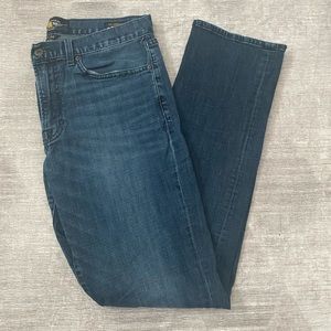 Lucky brand mens jeans, 33W 34L, medium wash